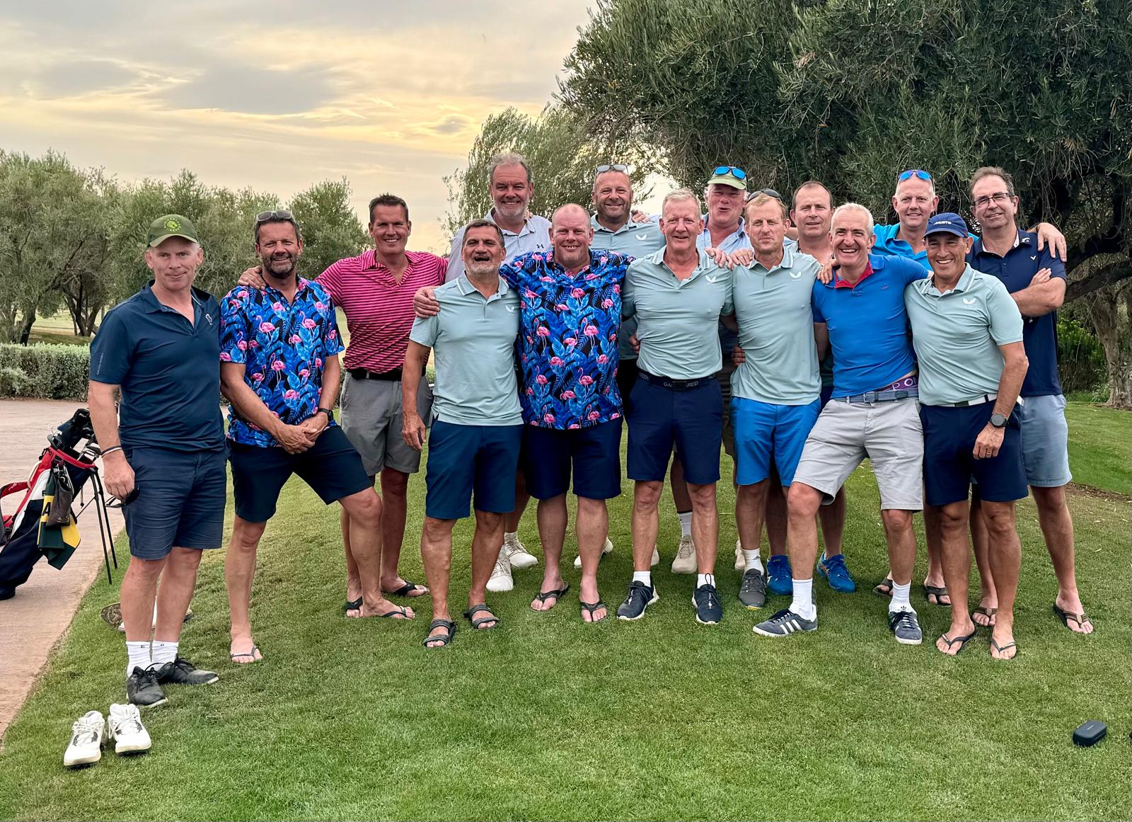 The 2024 Reloaders together on the golf course in Marrakech