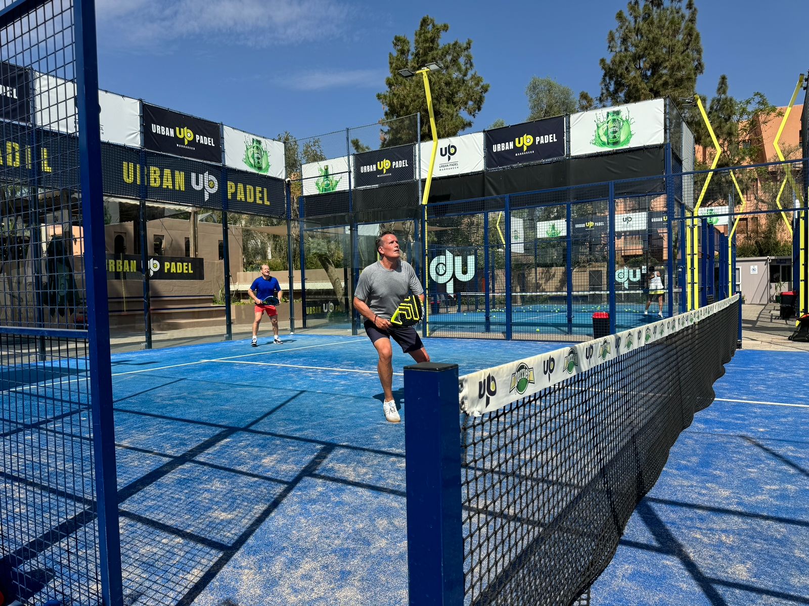 A game of padel during the 2024 trip