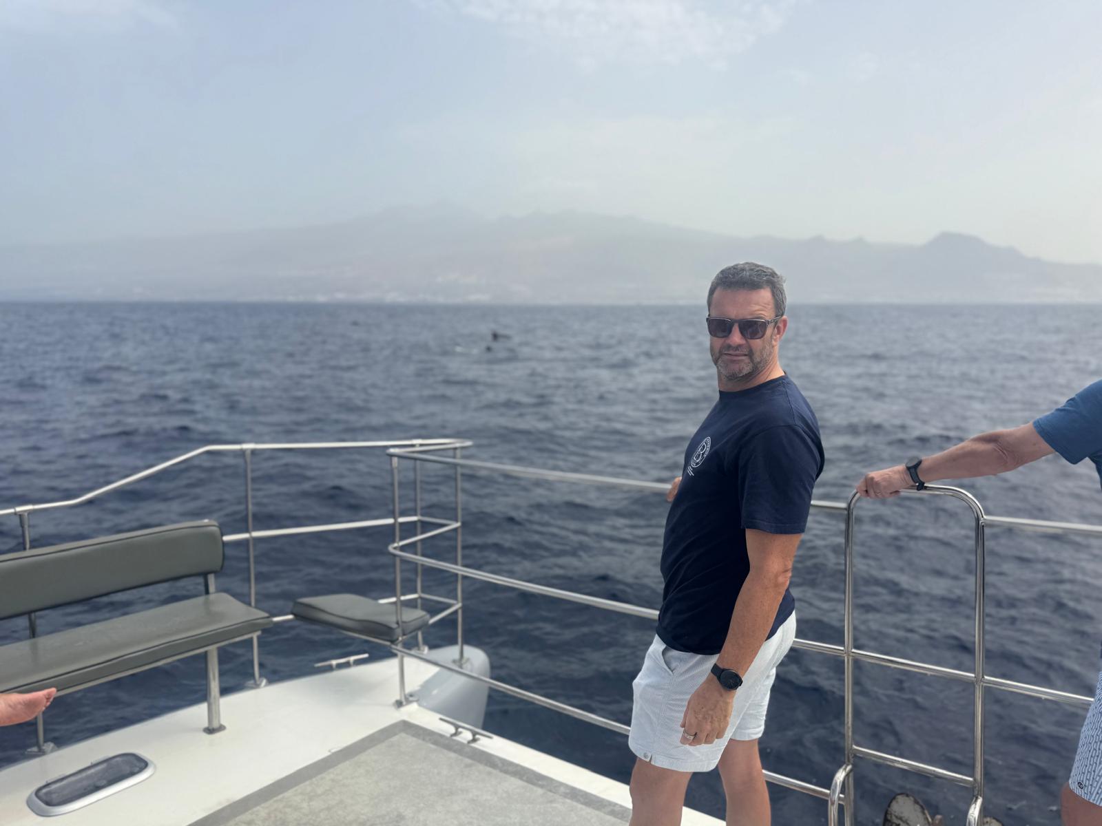 A Reloader standing on the deck of a boat