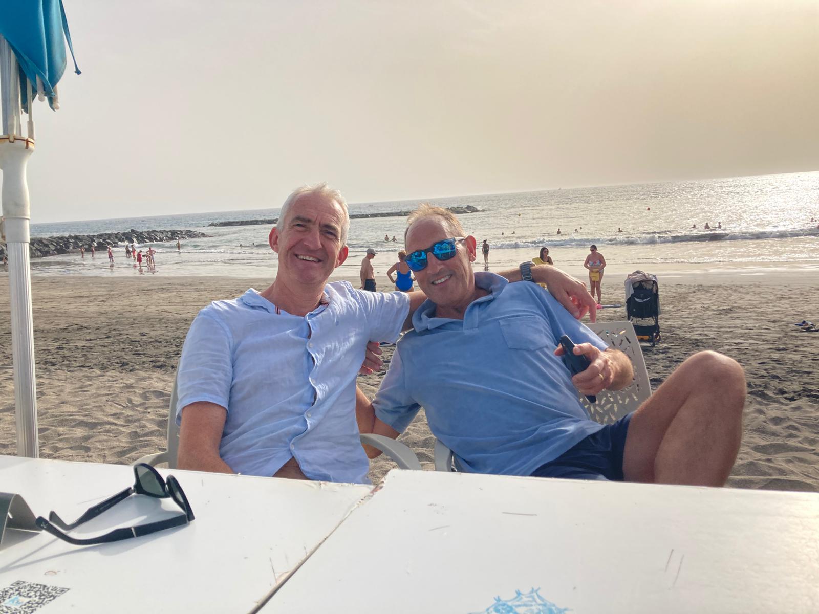 Two Reloaders sitting together by the beach